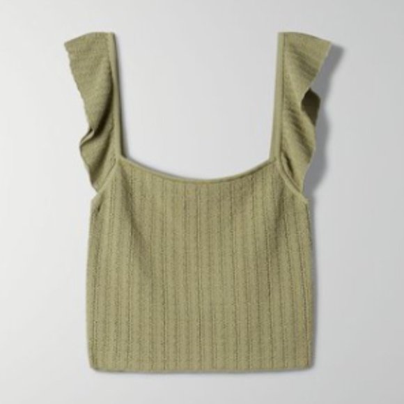 Wilfred | Haiku knit tank top | Sage Green - Picture 2 of 4